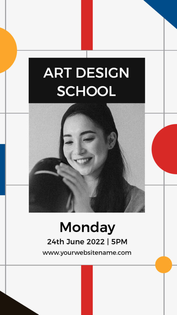 Art Design School Polaroid Instagram Story