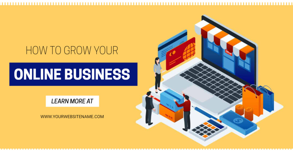 Editable Online Business Facebook Cover