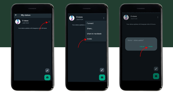 How to Delete WhatsApp Status