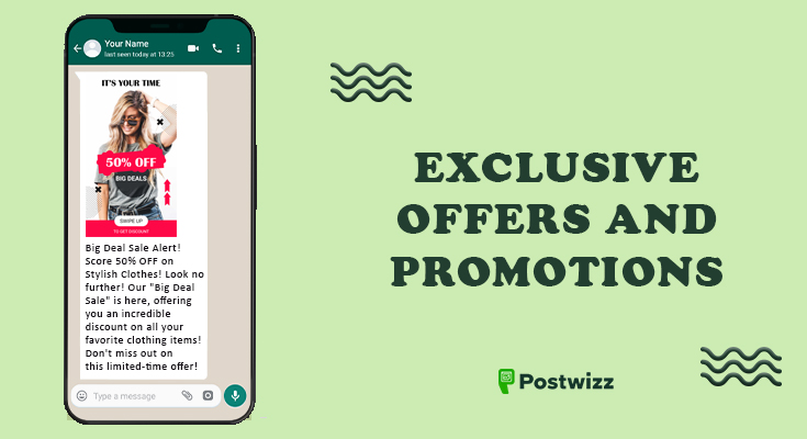 Exclusive Offers and Promotions through WhatsApp