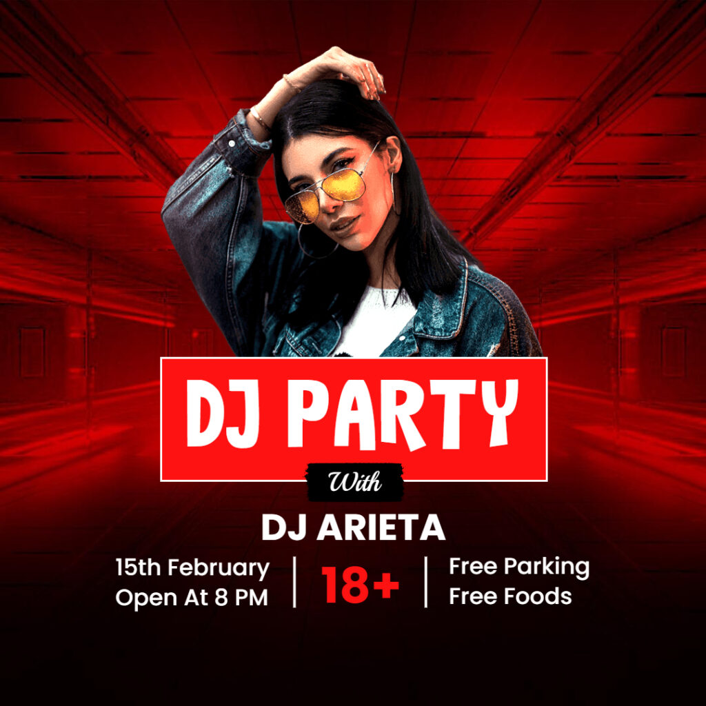 DJ party Instagram Picture Template