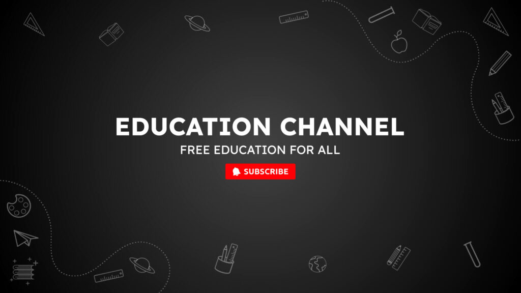 Educational YouTube Channel Art Template