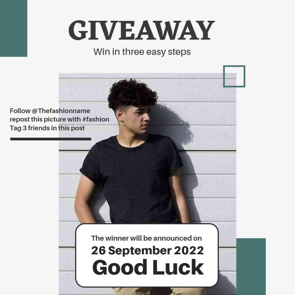 Fashion Instagram Giveaway Post Template
