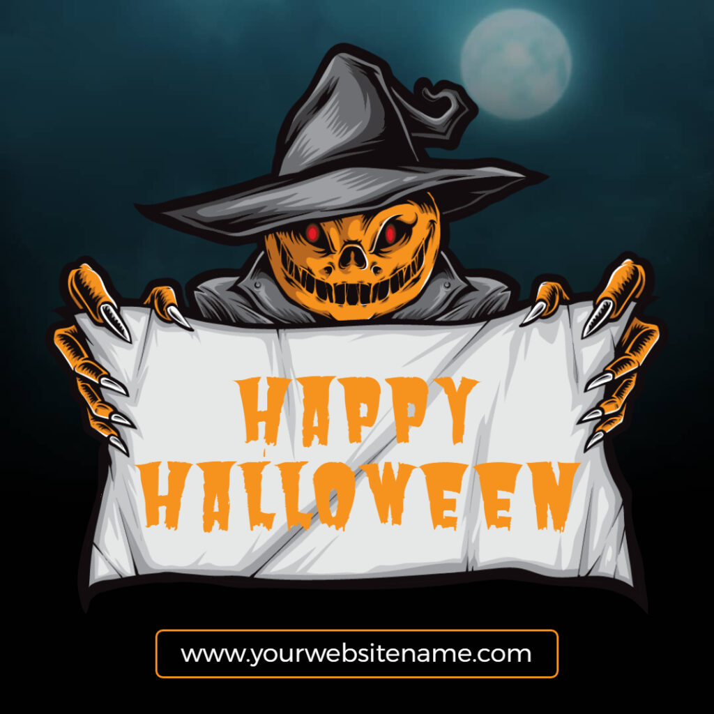Halloween Ghost Card Template