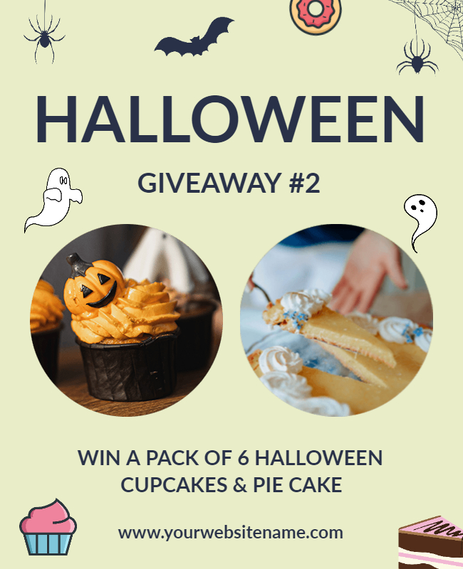 Halloween Bakery Social Media Post Template