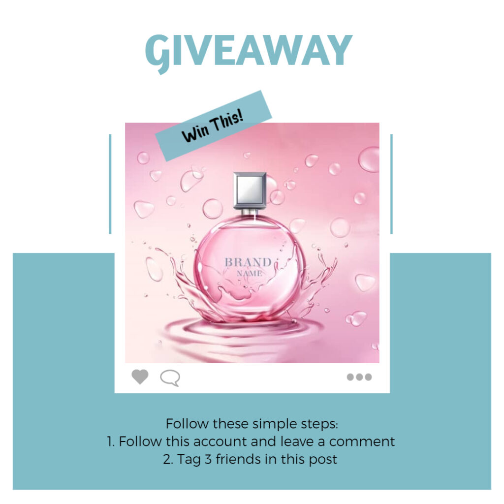 Perfume Instagram Giveaway Template