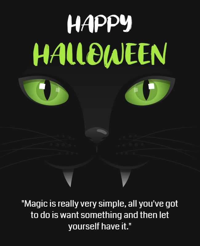 Scary Halloween Facts Poster Template