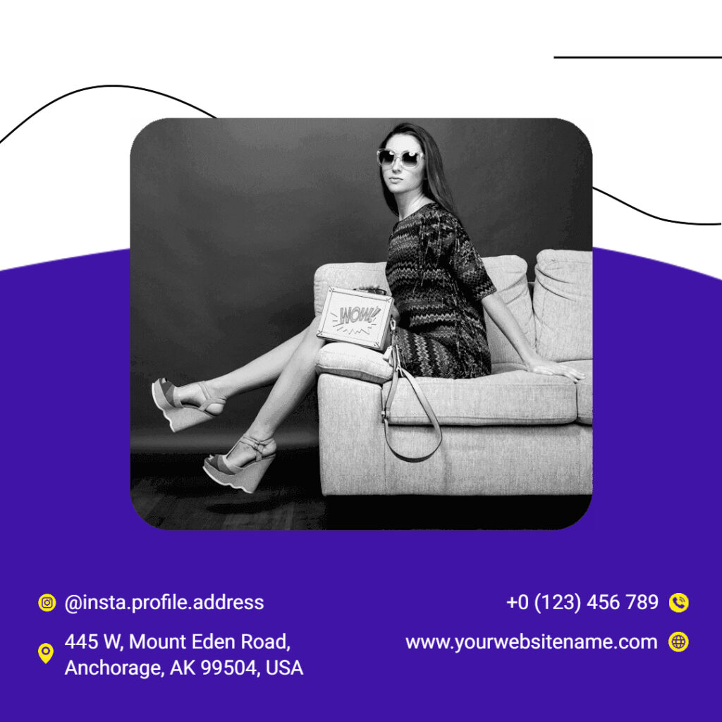 Fashion Contact Instagram Carousel Template