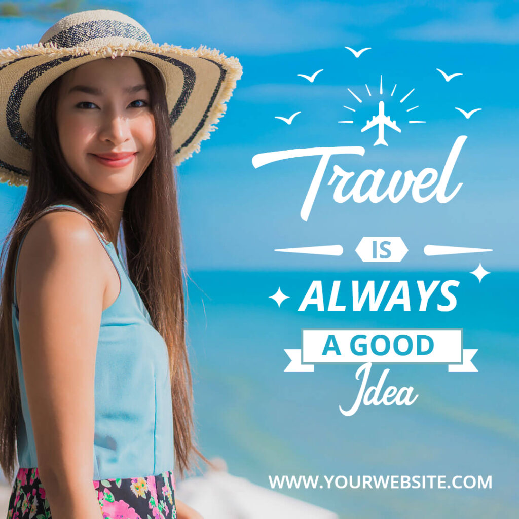 Travelling Instagram ad Templates