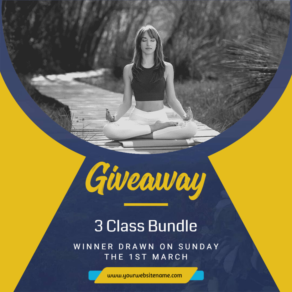 Yoga Class Instagram Giveaway Template