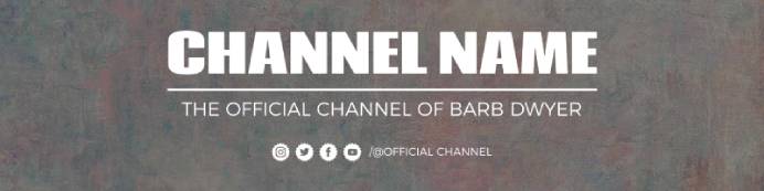 Minimalist Channel Name Twitch Banner Template
