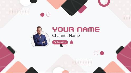 Geometric Channel YouTube Banner Template