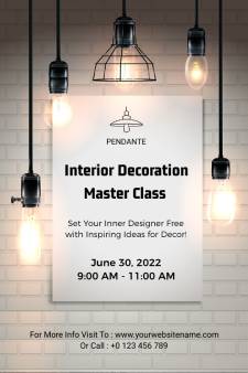 Interior Decoration Class Tumblr Template