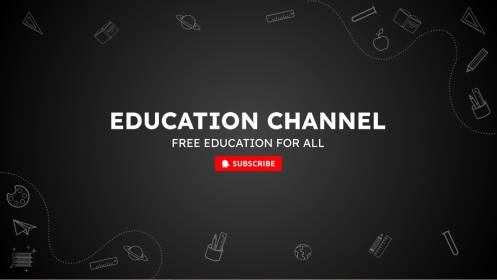 Educational Channel YouTube Banner Template