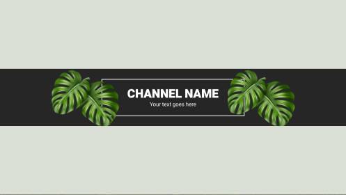 Channel Name YouTube Banner Template