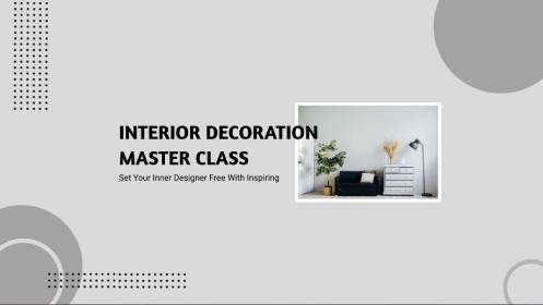 Interior Decoration Class YouTube Banner Template