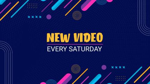Abstract New Video YouTube Banner Template