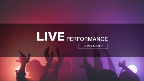 Live Performance YouTube Banner Template