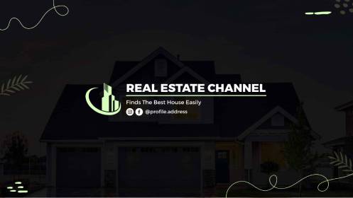 Real Estate Channel YouTube Banner Template