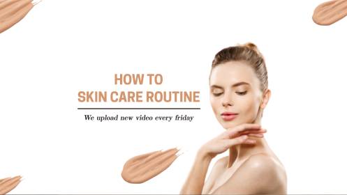 White Skin Care YouTube Banner Template
