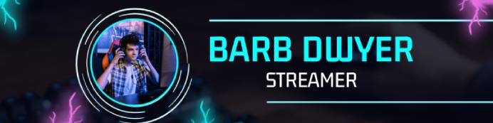 Streamer Twitch Banner Template
