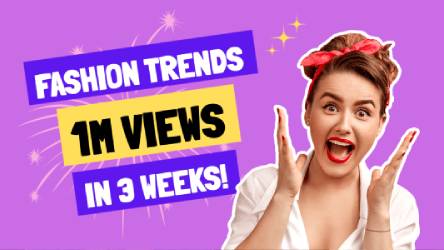 Fashion Trends YouTube Thumbnail Social Media Post Template