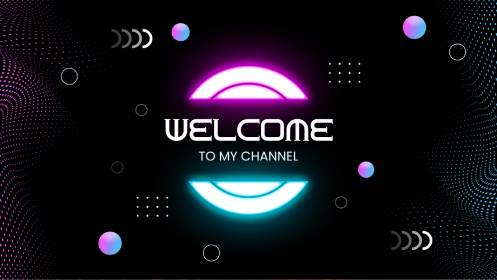 Welcome to My Channel YouTube Banner Template