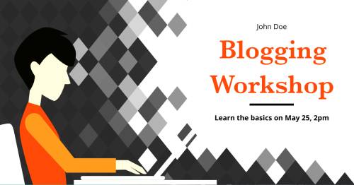Blogging Class LinkedIn Social Media Post Template