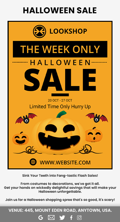Halloween Sales Email Campaign