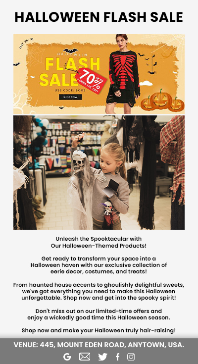 Halloween-Themed Products Email Campaign