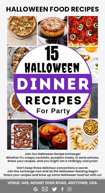 Halloween Recipe Exchange Email Campaign