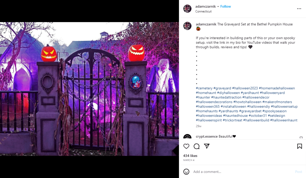 DIY Halloween Decorations Showcase Social Media Post