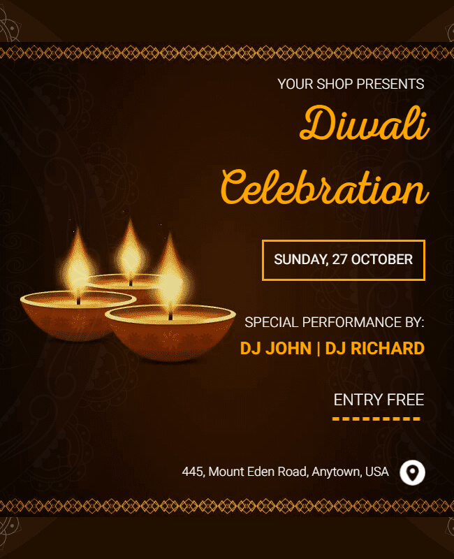 Diwali Event Invitation Template