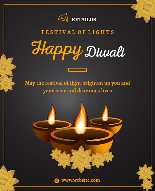 Diwali Gathering Invitation Template