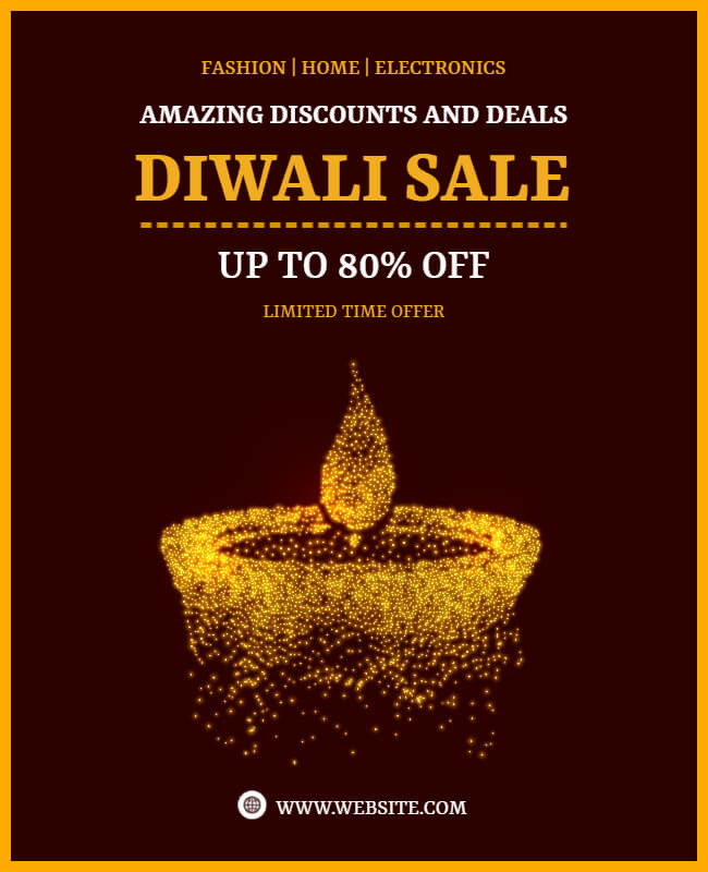 Diwali Sale Invitation Template