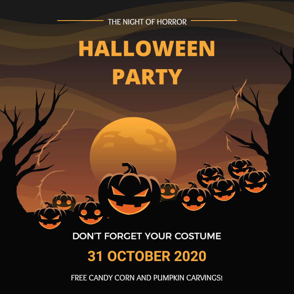 Halloween Party Instagram Post Template