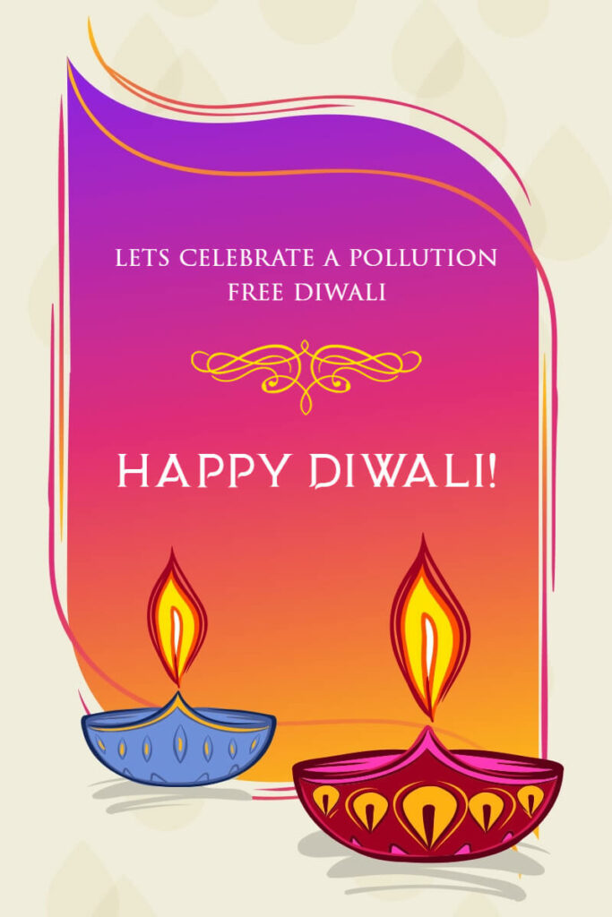 Illustrative Diwali Invitation Template