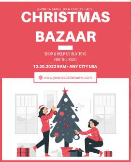 Bazaar Christmas Poster Template