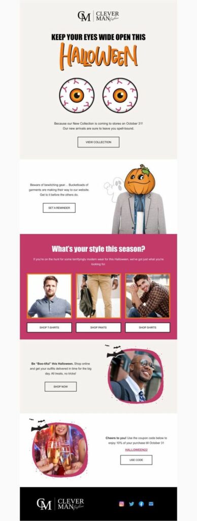 Halloween Creepy Countdowns Email Campaign

