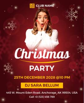 Party Christmas Poster Template