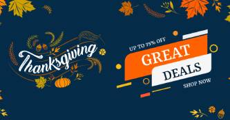 Great Deals Thanksgiving Card Template