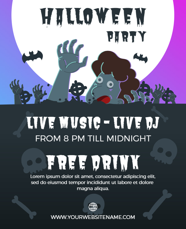 Halloween Zombie Party Template