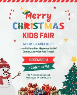 Kids Fair Christmas Poster Template