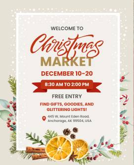 Market Christmas Poster Template