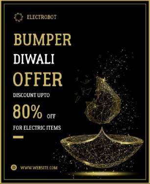 Discounts Offer Diwali Invitation Template