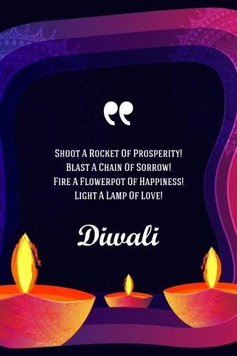 Artistic Quote Happy Diwali Template