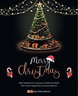 Wish Christmas Poster Template