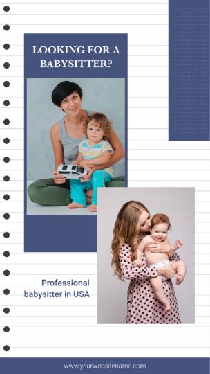 Professional Baby Sitter Whatsapp Status Template