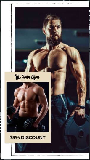 Gym Discount Whatsapp Status Template