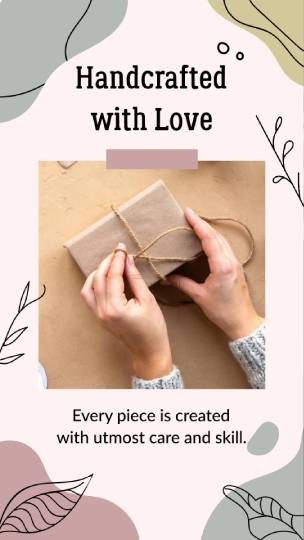 Handcrafted With Love Whatsapp Status Template